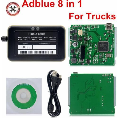 2018 A++Quality Support euro 6 Professional Adblue 8in1 8 in 1 AdBlue Emulator V3.0 with NOx sensor Free Shipping
