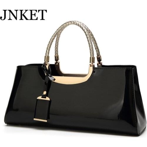 JNKET New Women PU Leather Handbag Casual Shoulder Bag Large Capacity Crossbody Bag Ladies Sling Bag