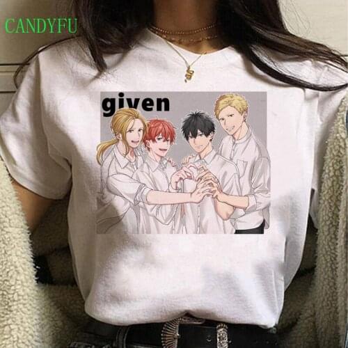 Summer Harajuku T-shirt Women Anime Yaoi Bl Sleeve T-shirt Given Yaoi, animated dibujos printed t-shirts Kawaii Clothes E Girl