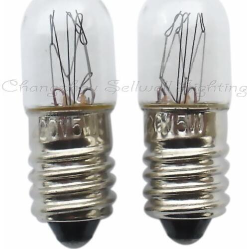 Miniature lamp 220v 5w E10 t10x28 A357 NEW 10pcs