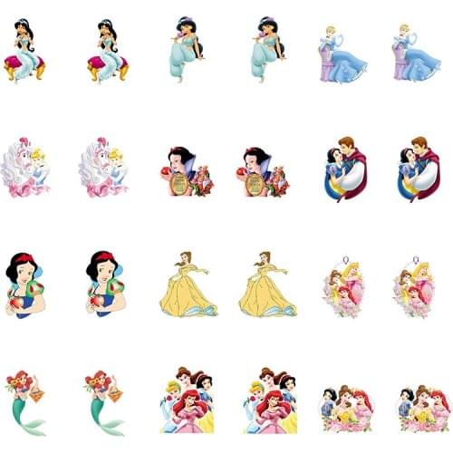 Disney Pocahontas Magnolia Diana Princess Earrings Fashion Children Send Friends Acrylic Earrings Cute Sweet Resin Earrings