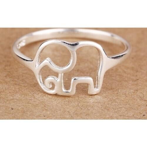 Fashion Design Lovely Elephant Rings for Women Gift Fine Jewelry