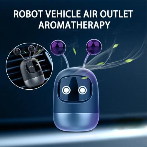 Car Air Freshener Auto Creative Mini Robot Air Vent Clip Parfum Flavoring Ventilation Outlet Aromatherapy Deodorant Car Interior