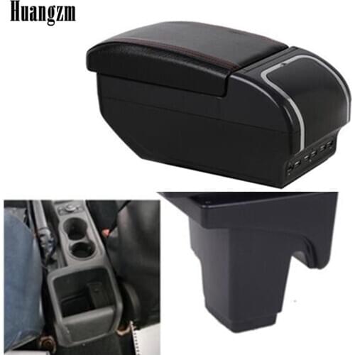 Armrest box For Ford focus 3 Dual Layer Rotatable Central Store Content box with Cup holder USB Interface Car decoration accesso