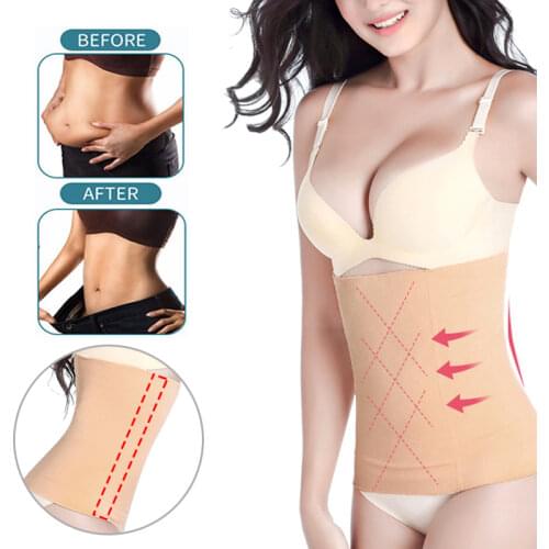Steel Bones Waist Trainer Cinchers Body Shaper Shapewear Women Plus Size Corset Belly Slimming Belt Tummy Girdle Binder