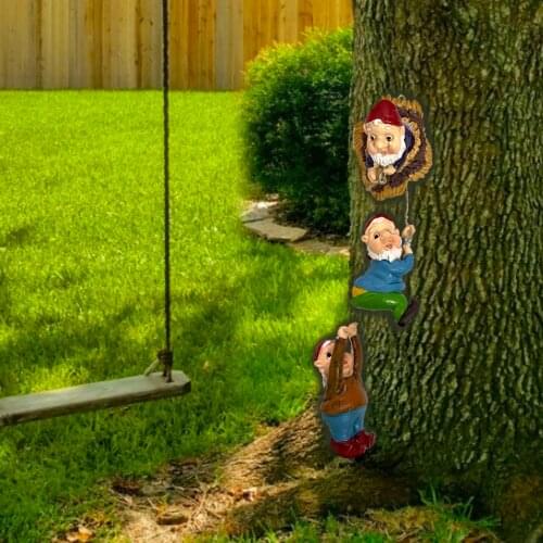 Garden Climbing Dwarf Doll Gnome Resin Crafts Figurine Home Ornaments Cute Dwarf Statue Home Decor Garden Decoration Outdoor