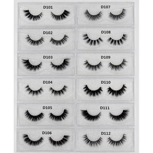 SOQOZ Eyelashes 3D Mink False Eyelashes 100% Hand Made Lashes Natural Long Cruelty Free Thick Eyelash Dramatic Lashes D102