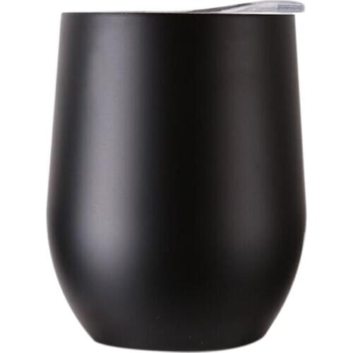 12 Oz Stainless Steel Tumbler with Lid - Wine Tumbler Double Wall Vacuum Insulated Travel Tumbler Cup for Coffee, Wine