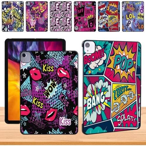 Graffiti Art Series Tablet Hard Shell Case for Apple IPad Air 4 2020 10.9 Inch Ultra-thin Durable Protective Shell+Stylus