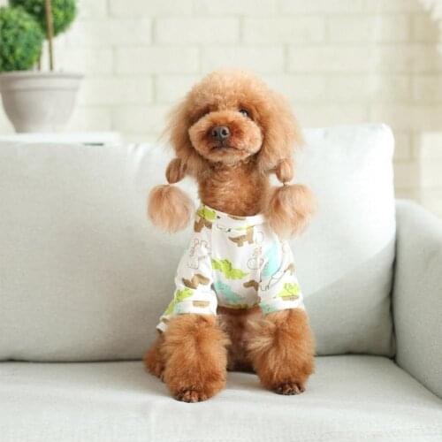 Comfortable Premium Casual Puppy Cats Bodysuit Clothes Soft Pet Pajamas Four-leg Pet Supplies