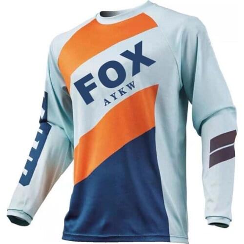 Cycling Jersey Fox Motocross Jersey Men Long Sleeve Bicycle Downhill Jersey Shirts Sports Team Mx Maillot Ciclismo Aykwfox Mtb