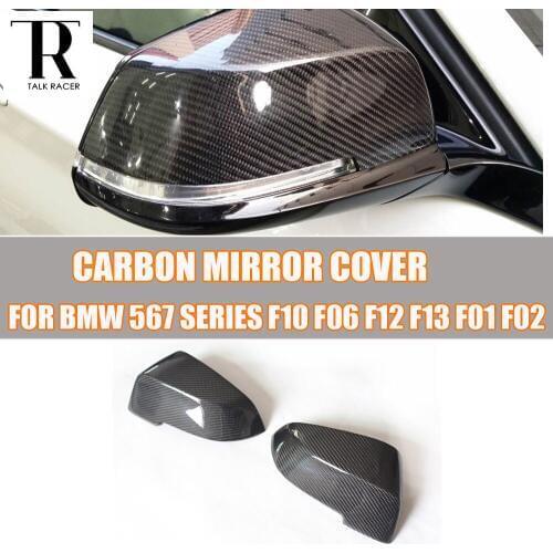 F10 F06 F12 F13 Carbon Fiber Replaced Side Mirror Cover Cap for BMW 5 6 7 Seires