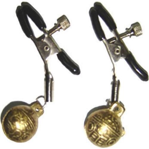 1 Pair Top Bell Nipple Clamp,Breast Clip,Nipple Clip,Breast Clamp,Adjustable Elastic,Adult Games,Sex Toy,Couple Flirting H-324