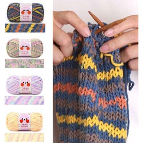 100g Baby Kids Milk Cotton Colorful Thread For Handmade DIY Knitting Hat Scarf Sweater Childrens Soft Yarn Thread