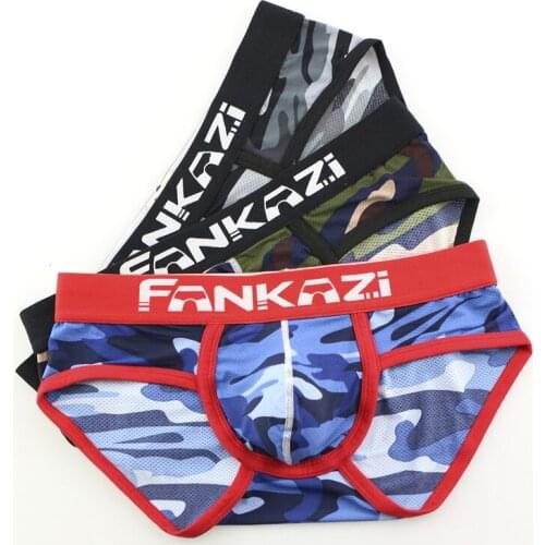 3PCS Male Underwear Sexy Mens Boxer Shorts Underwear Men Boxer Men Gift Camouflage Mens Boxers Sexy Gay Underpants