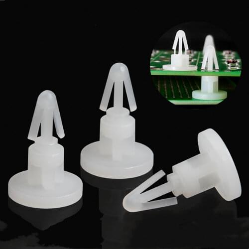 100pcs Rohs Nylon Plastic Reverse PCB Board Circuit Support Spacer Pillar Standoff for Hole Dia. 4.5-5.0mm