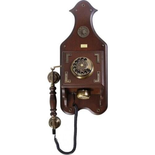 Anna Bell Desk Wall Walnut Wood Phone antique classic telephone старый классический телефон