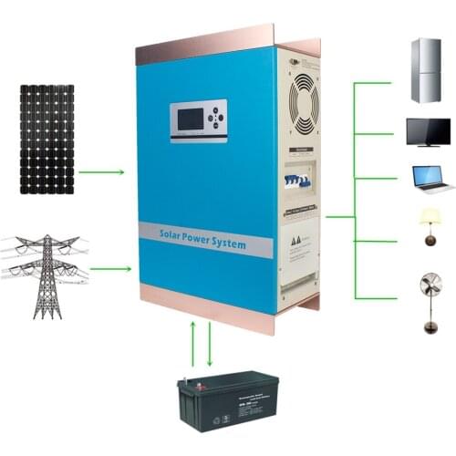 Off-grid and PWM solar charging 2KW home hybrid solar inverter 48v