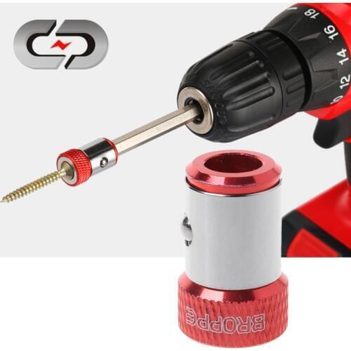 Screwdriver Bits Magnetic Ring 1/4" 6.35mm Metal Strong Magnetizer Screw F1CD