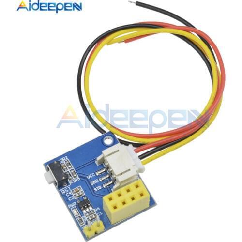 DC 3.7V-5V ESP8266 ESP-01 ESP-01S WS2812 RGB LED Controller Adapter Module With 3 PIN PH2.0 Connector For IDE WS2812 Light Ring
