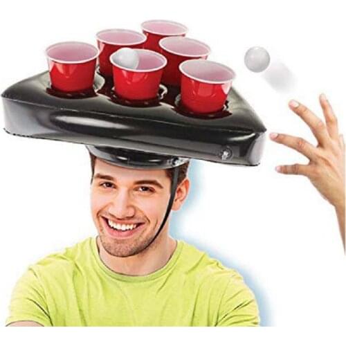 6-hole Cup Holder Cap Inflatable Hat Floating Cup Holder Swim Pool Party Supplies For Beer Pong Festive & Party Supplies