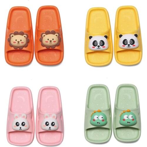 Kids Summer Slippers Baby Home Garden Slippers Children Bathroom Non-slip Boys Girls Casual Cute Animal Shoes 2021 Toddler Shoes