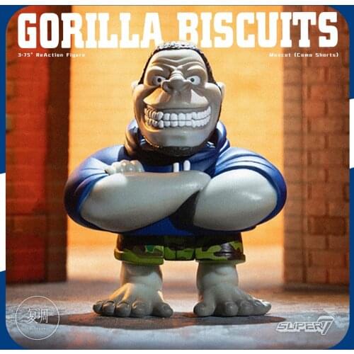 Super 7 Gorilla Biscuits Action Figures 3.75inch Collectible figurines Halloween Gift Horror Toys for children