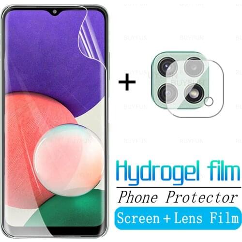 HD Hydrogel Film For Samsung Galaxy A22 5G Protective Film For Samsung A 22 samsun A21S A21 A22 4G Screen Camera Lens Protector