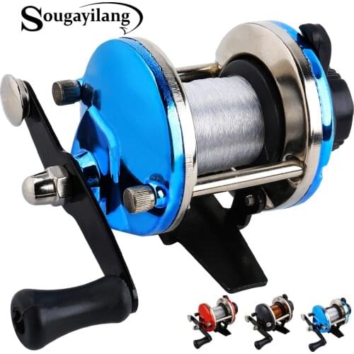 Sougayilang 3.5:1 Gear Ratio 3 Color Mini Trolling Reel Casting Ice Fishing Reel Baitcasting Reels Coil Fishing Tackle De Pesca
