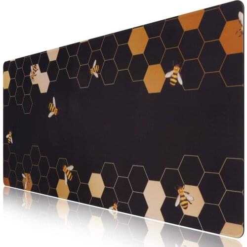 Extended Gaming Mouse Pad Large Non-slip Rubber Base Mouse Pad with Seams, Waterproof Keyboard Mouse Pad Desktop Pad Honeycomb