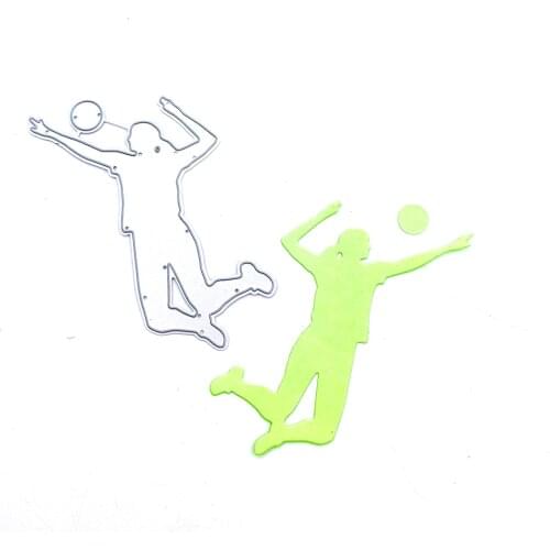 Julyarts Play Volleyball Metal Die Cut Craft Cutting Dies Card Making For DIY Scrapbooking Photo Album Decorative Embossing
