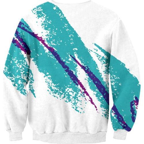 CJLM Men Sweatshirts New Fashion Jazzy 90s Paper Cup O Neck Hoodies Print Watercolor 3d Sweatshirt Male Graphics Sweats Pullover