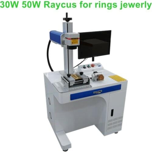 Cheap price 20w 30w optical fiber laser marking machine for metal with rotary axis