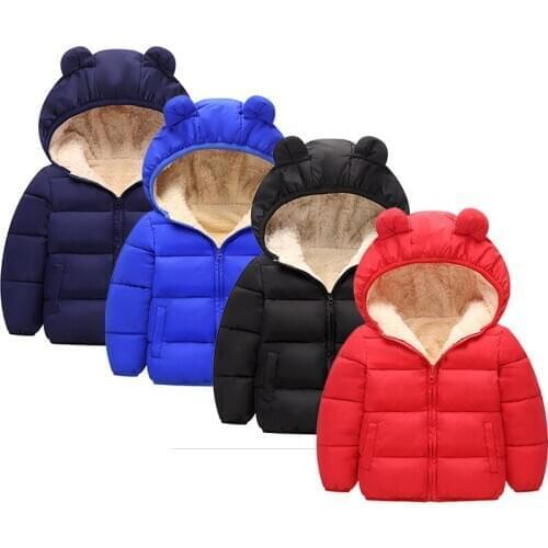 Boys Clothes Jackets Coat Winter Autumn Jackets Childrens Clothing Hooded Windproof Windbreaker Warm Clothes Toddler Boys