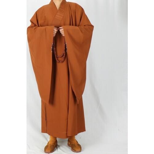 Monk Clothes Haiqing Lay Buddhist Women Sub-cotton Linen Disfraz Monje Men Zen Meditation Gown Meditacion 4 Color