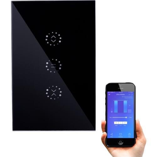 US WiFi Curtain Switch for Electric motorized Curtain Blind Roller Shutter Google Home Alexa Echo Voice Control Ewelink APP