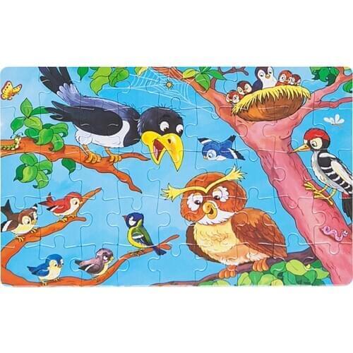 Educational Learning Toys Puzzles For Kids Ages 4-8 Year Old 45 Piece Colorful Paper Cartoon Puzzles For Toddler Toys Gift