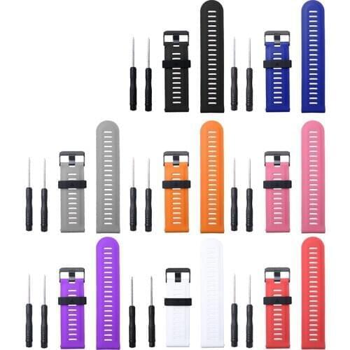 12 Colors Silicone Watchbands Men Women Casual Adjustable Wrist Band For Garmin Fenix 3 HR 5X Replacement Sport Watch Strap