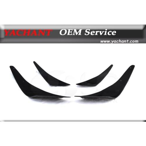 Car-Styling FRP Fiber Glass Front Canards 4Pcs Fit For 2003-2007 Evolution 8-9 EVO 8 EVO 9 Jun Style Front Bumper Canards