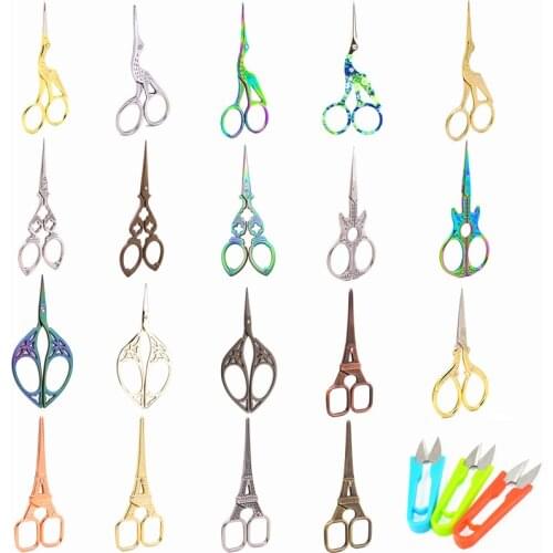 Vintage Hot Scissors 37 Styles Retro Zigzag Sewing Scissors Embroidery Scissors for Sewing and Needlework Tailors Accessories,Q