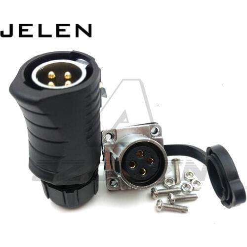 XHE20, IP67 4pin Waterproof connectors, LED power cable connector male and female, car connector, electrical power plug socket