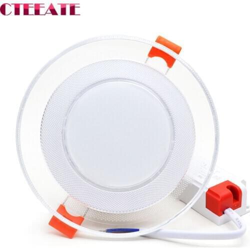 Dimmable LED Downlight 7W 9W 12W 15W Light Guide Acrylic Panel Lights Ceiling Recessed Lamps High Brightness Indoor Lighting