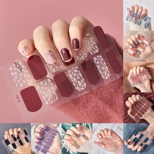 1pc Beauty Nails Wrap Winter Styles Red Clear Holographic Nail Foils Glitter Nail Art Adhesive Stickers Paper Nail Tips Manicure