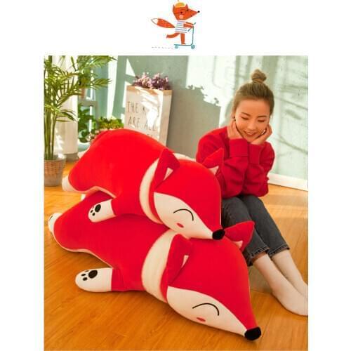 120cm very cute animal soft fox pillow stuffed plush toy cotton toy for birthday gift christmas gift
