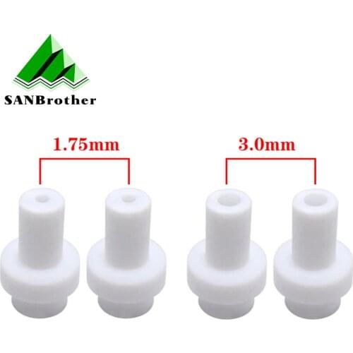 2/4Pcs Ultimaker 2 UM2 Hot End Isolator Coupler PTFE Inner Sleeve For 1.75mm 3mm Filament