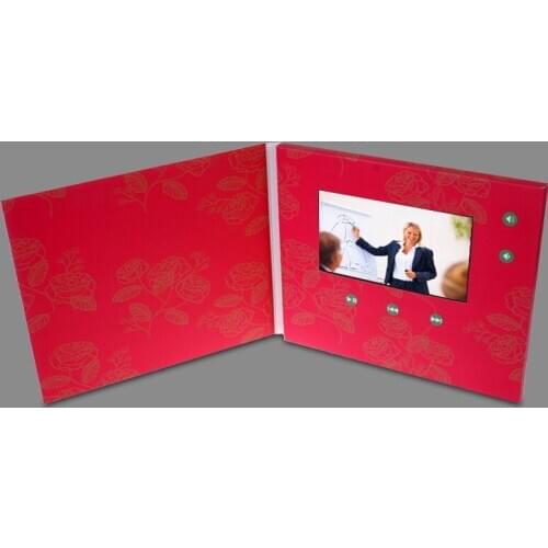 4.3inch New Video Brochure Cards for Presentations Digital Advertising Player 4.3 inch Screen Video Greeting can be customized