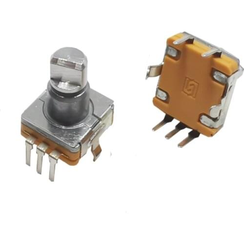 5pcs Interruptor codificador EC11 interruptor de botón de30 posiciones interruptor de código giratorio enchufe de 5pines tipo 11