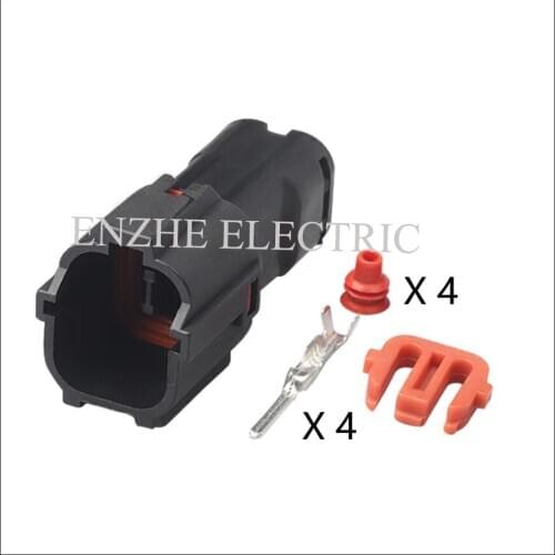 50set Includes terminals seal MG640333 car wire male cable connector terminal 4 pin connector automotive Plug DJ7041Y-2-11