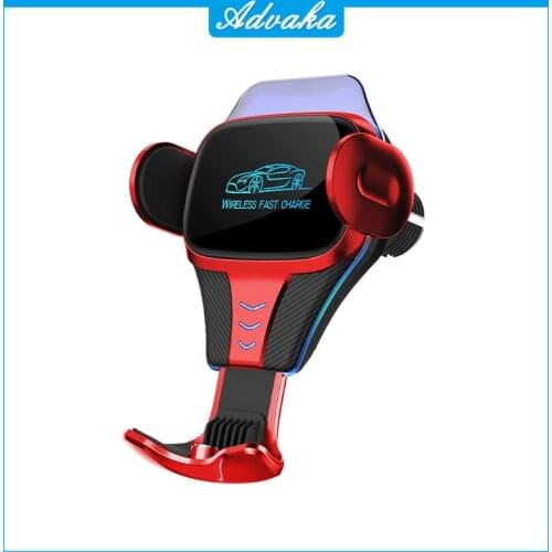 Advaka K6S 15W 11.4*8*5.3CM AI Smart Sensor Fast Charging Wireless Car Phone Holder Chargers For Iphone / Samsung / Huawei