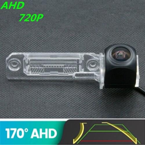 AHD 720P Trajectory Fisheye Car Rear View Camera For Seat Leon MK2 2005-2012 For VW Golf Jetta Passat CC Reverse Vehicle Carmera